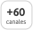 +60 canales